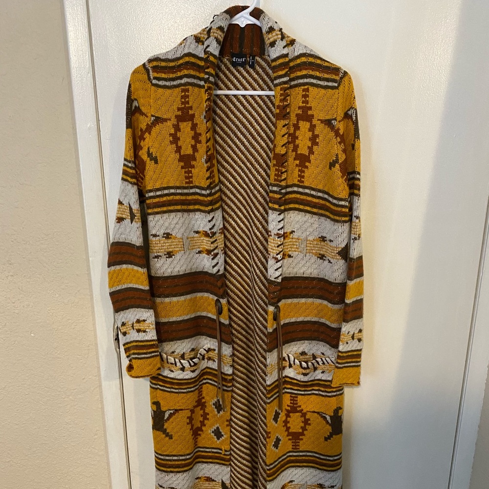 Long Cruel Girl Aztec Sweater